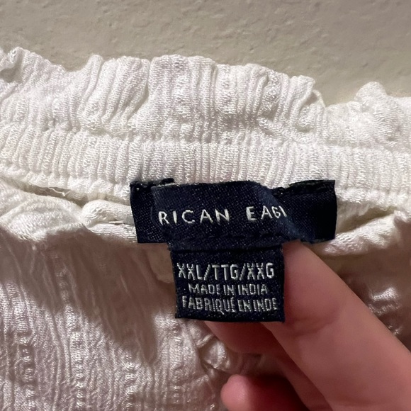 American Eagle White Crop Top - Picture 2 of 7